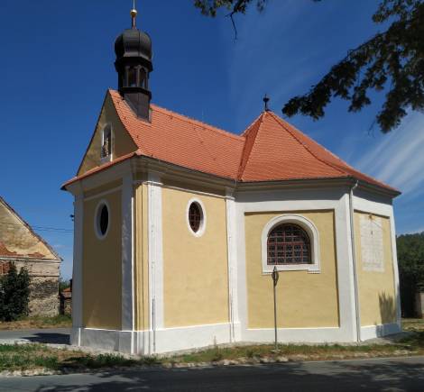 opravený kostel sv. Judy Tadeáše