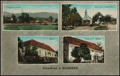 Hluboká v roce 1915
