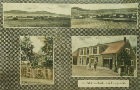 Postkarte von Prapořiště, Zeit der Ersten Republik