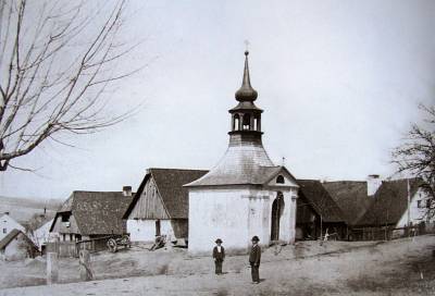 Prapořiště-Kapelle am Ende des 19. Jahrhunderts