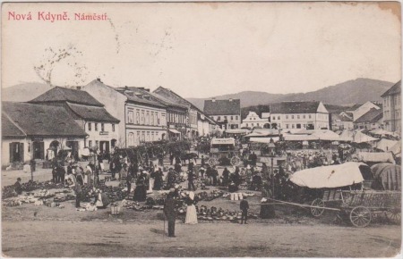 náměstí ve Kdyni v roce 1905