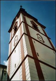 Sušice, věž kostela sv. Václava